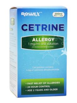 Cetrine Allergy Oral Solution 200mls - Product Details